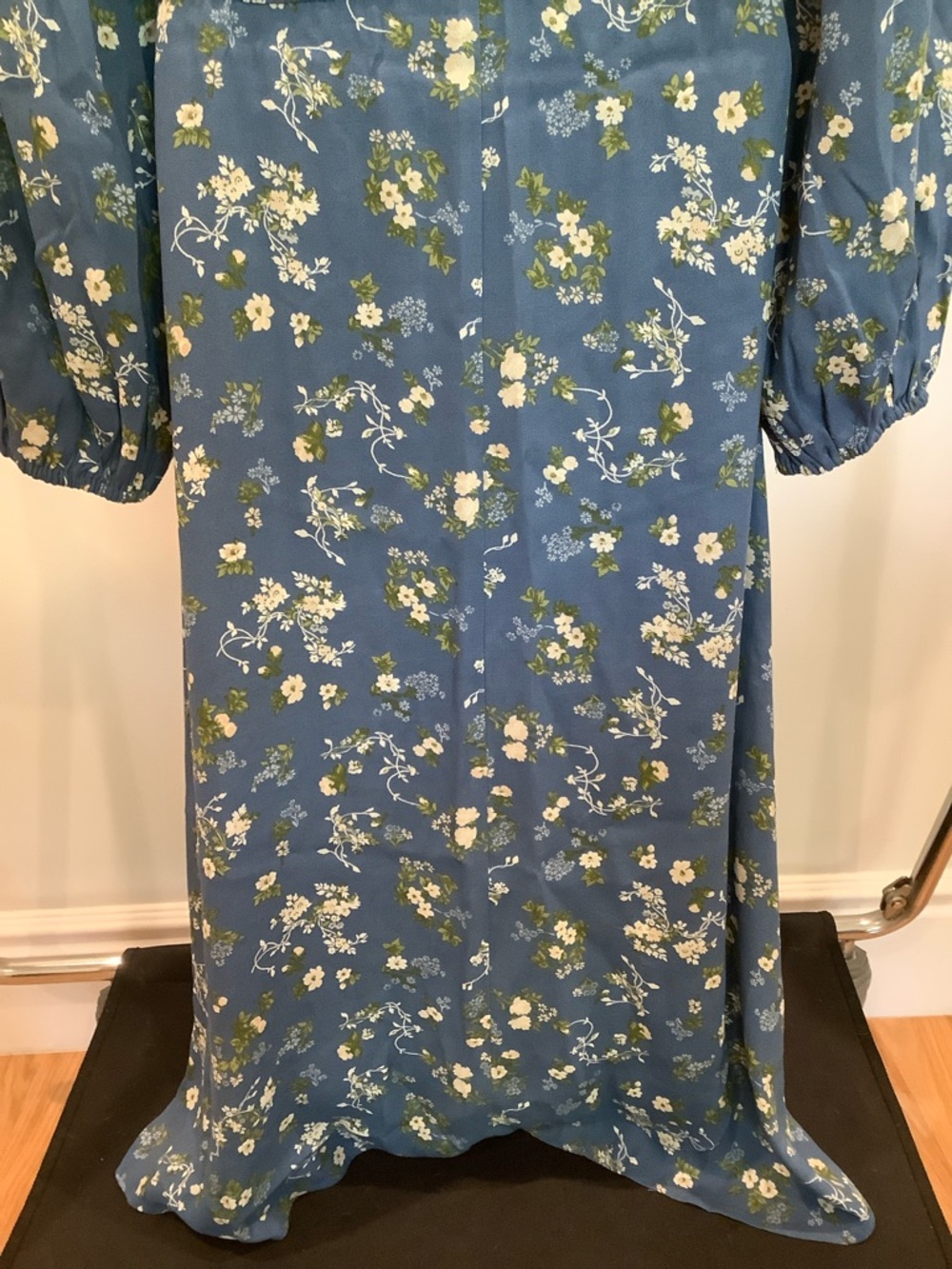 REFORMATION Lisse Midi Dress Avery Blue Floral Print Size 10 - Picture 10 of 14